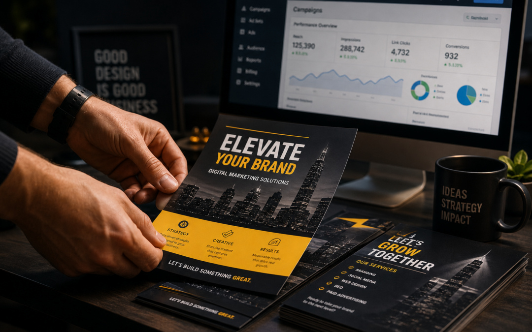 Modern marketing workspace showcasing how search ROAS depends on paid social