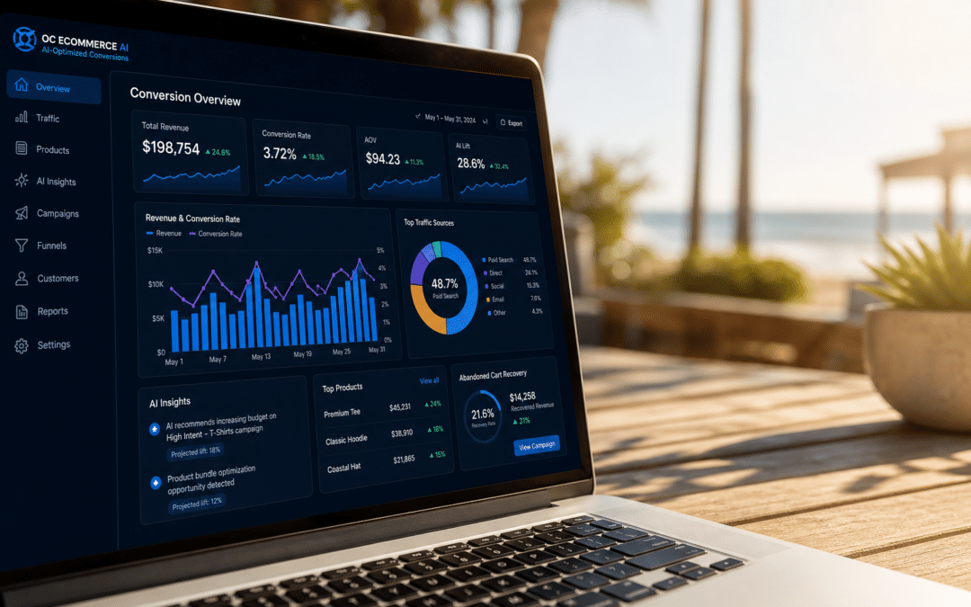 Huntington Beach digital marketing team optimizing conversion rates on computer screens